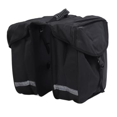 Imagem de Bolsa para Assento Traseiro de Bicicleta 34L, Tecido Oxford à Prova D'água de Dois Lados Bolsa para Selim para Bicicleta Bolsa para Rack Traseiro Com Tiras Reflexivas para