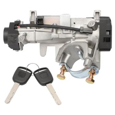 Imagem de Cilindro de bloqueio de interruptor de ignição com conjunto de 2 chaves compatível com Accord CR-V Odyssey 2005 2006 2007 06350-SAA-G30 35100-SDA-A71
