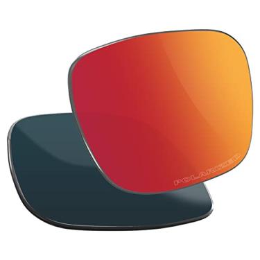 Imagem de Vaep Lentes de reposição de policarbonato para óculos de sol Oakley Jupiter Squared OO9135 - Vermelho tijolo polarizado
