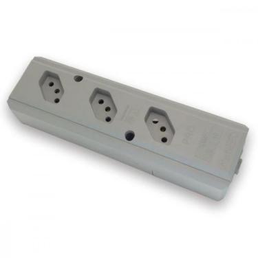 Imagem de Tomada Barra Interneed Pro45Â   Tripla 10/20A 2 Polos +Terra Cinza 074