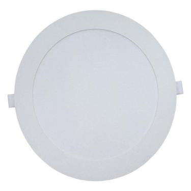 Imagem de Painel Plafon Led de Embutir Modaza Redondo 18W, Branco 6500K