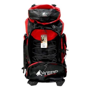 Imagem de Mochila De Trilha Camping Impermeável Montanhismo Viagem - Yepp, Preto