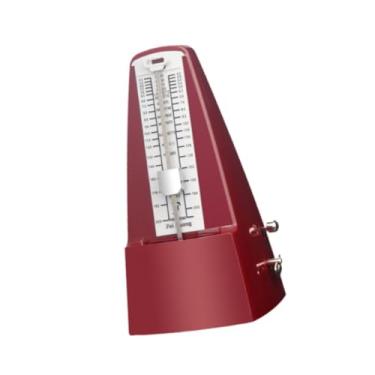 Imagem de Esquirla Metrônomo trilha tempo e batida fácil legível acessório musical som alto universal violoncelo saxofone guitarra tambores ukulele, Vermelho