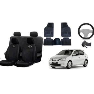 Imagem de Conjunto Proteção Automotiva Etios 12-16: Capas e Tapetes - Aero print