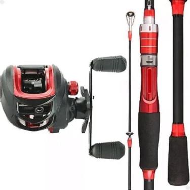 Imagem de Carretilha Anti Cabeleira 19 Rolamentos E Vara Carbono 1,80M - Lorben