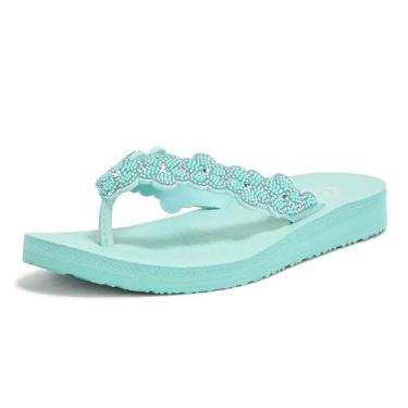 Imagem de Skechers Chinelo feminino Meditação-Rare Elegance, Aqua, 37