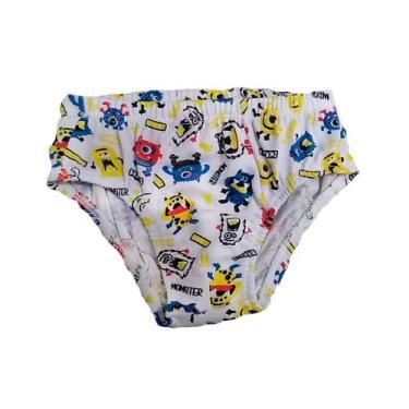 Imagem de Kit 12 Cueca Infantil Rebatida Estampada Malha Algodão - VITALISHOP, G