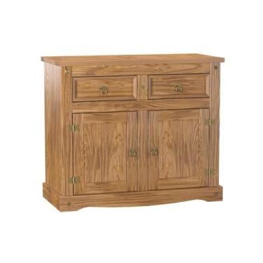 Imagem de Aparador Buffet em Madeira 2 Portas 2 Gavetas 104 cm Carvalho Rústico Elliottiis