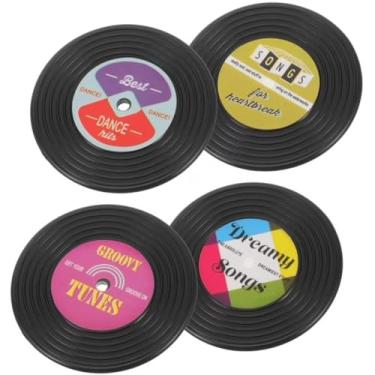 Imagem de Imã Geladeira Decorar Móveis Enfeite Cozinha Quadro Magnético Prendedor Mural NilosDecor (Imã Disco Vinil, 4)