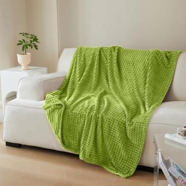 Imagem de Simple&Opulence Cobertor multicolorido de flanela para decoração de casa 127 cm × 152 cm, Verde, 50“x70