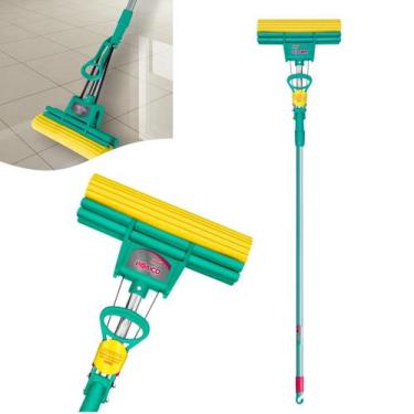 Imagem de Sekito Noviça Mop Seca Limpa Absorve Água Sujeiras Rodo Mágico 1442 Be