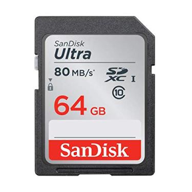 Imagem de Sandisk Cartão de memória flash Ultra SDXC 64GB 80MB/S C10 (SDSDUNC-064G-AN6IN)