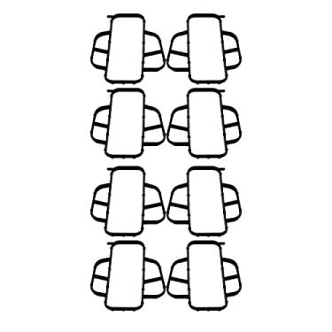 Imagem de MSD Kit de porta de vedação 2710 para coletor de força aérea Pn 2701-2702