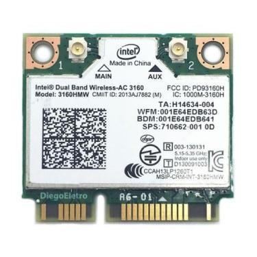 Imagem de Placa Wireless Wifi 5ghz Intel Dual Band Para Notebook Cce Win D23l - 
