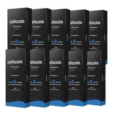 Imagem de 100 Cápsulas Compatíveis Nespresso Café Cafezale Suave