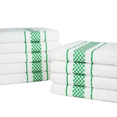 Imagem de Jogo 05 Pano de Prato Atoalhado Felpudo 370g/m² Linha Malta Conforto Premium 100% Algodão - Verde