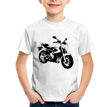 Imagem de Camiseta Infantil Moto XJ6 N Art - Foca na Moda, Branco, 6