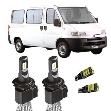 Imagem de Par de Lampada H4 Alto e Baixo Ducato 1998 A 2004 + Pino T10 - Ray-X