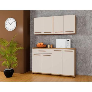 Imagem de Balcão Campinas Master Arte Móveis, Cinamomo/ Off White