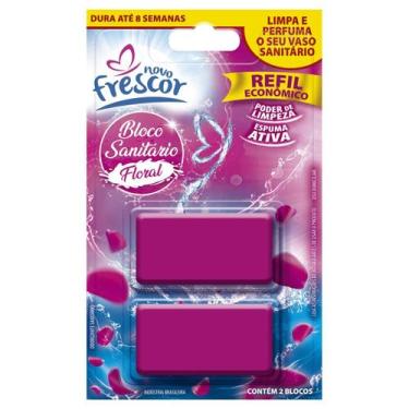 Imagem de Refil Para Cestinho Bloco Sanitário Floral 2 UN Novo Frescor