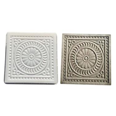 Imagem de Kisangel Molde de tijolo 35,5 cm Molde quadrado de pavimentação de cimento pedra de concreto para jardim, pátio, quintal, caminho