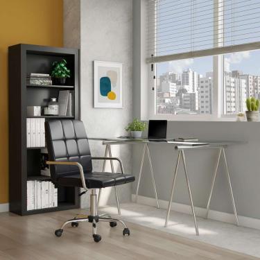 Imagem de Cadeira de Escritório Secretária Giratória Barrie Preta