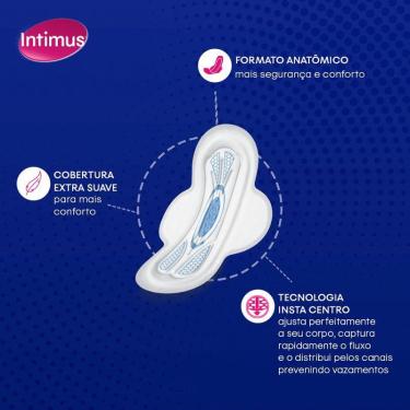 Imagem de Absorvente Intimus Noturno Suave com Abas 30 Unidades