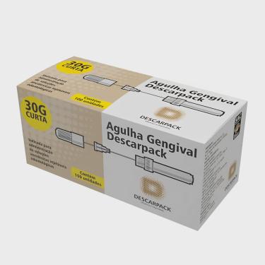 Imagem de Agulha gengival curta 30G 25X0,30MM 100UN descarpack