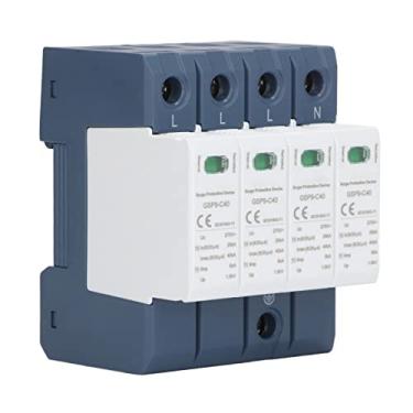 Imagem de MUNEFE Dispositivo de proteção contra surtos, protetor SPD de instalação em trilho DIN, dispositivo de proteção contra surtos de tensão para proteção de dispositivos eletrônicos