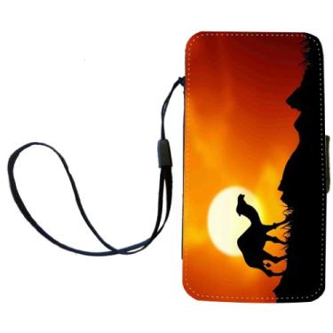 Imagem de Rikki Knight Capa carteira flip Camel in Sunset com aba magnética para Apple iPhone 4 e 4s