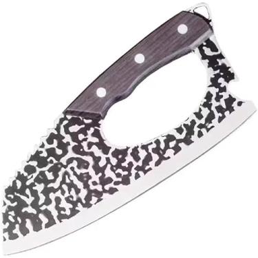 Imagem de Cutelo inox Profissional Cabo King Design que Economiza Trabalho Artesanal Churrasco Cozinha