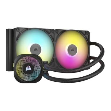 Imagem de CORSAIR Cooler líquido para CPU iCUE Link Titan 280 RX RGB – AIO de 280 mm – Baixo ruído – Motor de resfriamento FlowDrive – Intel LGA 1851/1700, AMD AM5/AM4 – 2x ventiladores RX140 RGB – Hub do