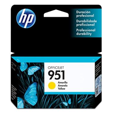 Imagem de Cartucho HP 951 Amarelo (CN052AB) Para HP Officejet Pro 8600, 8600 Plus, 8610, 8620, 276dw, 8100, 251dw