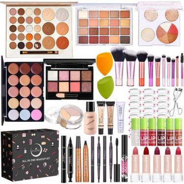 Imagem de Kit de maquiagem CHAFFUL All in One para mulheres com base e muito mai