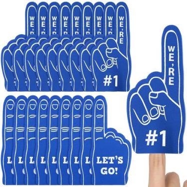Imagem de Ventilador de beisebol Foam Finger Sinmoe Mini Foam Finger x24 azul es