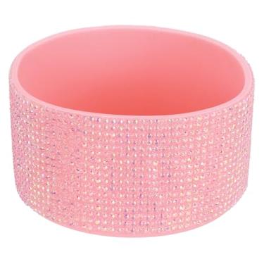 Imagem de PATIKIL Bota de silicone com glitter, bota protetora de garrafa de água de diamante, antiderrapante, acessórios para copo Stanley Tumbler 567-1,134 g com fundo de 7 cm, rosa