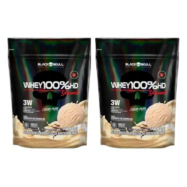 Imagem de Kit 2x Refil Whey 100% HD Gourmet 900g - Black Skull (Baunilha)