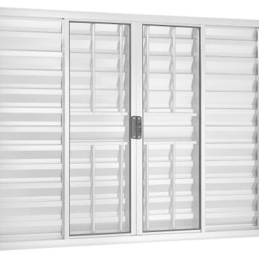 Imagem de Janela Veneziana 6 Folhas com Grade 120x200cm