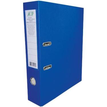 Imagem de Pasta Registradora Ofício Larga Azul com 2 Argolas - ACP