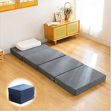 Imagem de Diumy Colchão Dobrável, Multifuncional com 4 Dobras, Espuma Viscoelástica, Cinza, 200 x 80 cm (79 x 31 Polegadas)