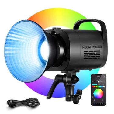 Imagem de Luz de vídeo LED Neewer CB100C 130W RGB 2700K-6500K com controle