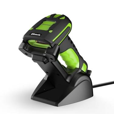 Imagem de Alacrity Scanner de código de barras industrial de leitura de longo alcance, simbologias 1D/2D, carregamento sem fio, conectividade Bluetooth e sem fio de longa distância de 433 MHz, leitor de código