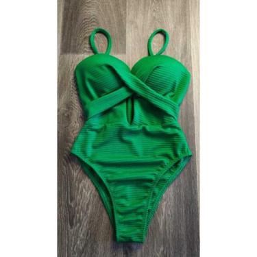 Imagem de Body Maiô Feminino Elegante Moda Praia Feminino Verão - Betanqur, Verd