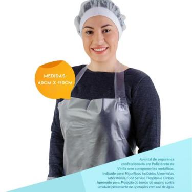 Imagem de Avental vinil 60 x 110 transparente com cordao fitilho - slim prevemax