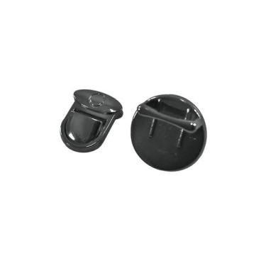 Imagem de FECHO DE METAL PRESSAO para bolsas - Circulo (1 unidade), 30-Preto