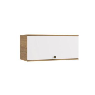 Imagem de Armário Aéreo Celeste Kappesberg 100% MDF 1 Porta Basculante Nogueira/