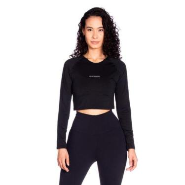 Imagem de Cropped Manga Longa Térmico - QUESTION SPORT, 02, Preto, GG