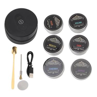 Imagem de Kit de Fumante de Cocktail, Tecnologia de Aquecimento Elétrico, Aparelho de Barrem de Barragem Fumante Silencioso Sem Ruído Cocktail Whisky Fumante para Misturar Bebidas e