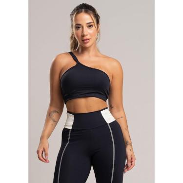 Imagem de Top Cropped Duplo Alcinha Poliamida Mvb Modas-Feminino