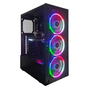 Imagem de Computador Gamer CertoX STREAM AMD - 1086 TC Dual Channel Ryzen 5 4500 Geforce RTX 4060 8GB 16GB DDR4 (2x8GB) 512GB SSD C/3 Fans Linux
